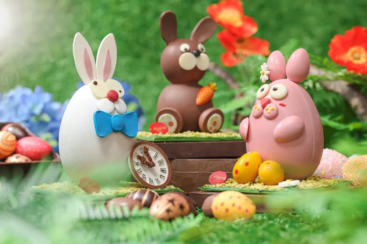 造型可愛的復活兔巧克力盒，每份680元。業者提供