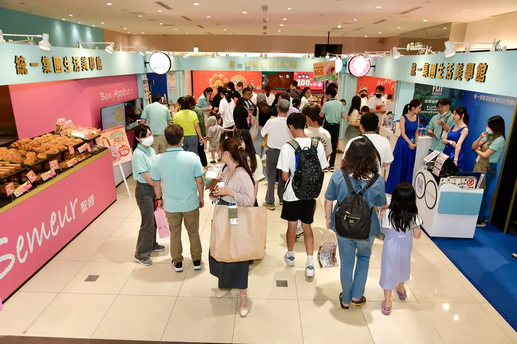 「2024統一集團生活美學館」匯聚統一集團旗下人氣品牌，讓來展民眾吃喝大滿足。