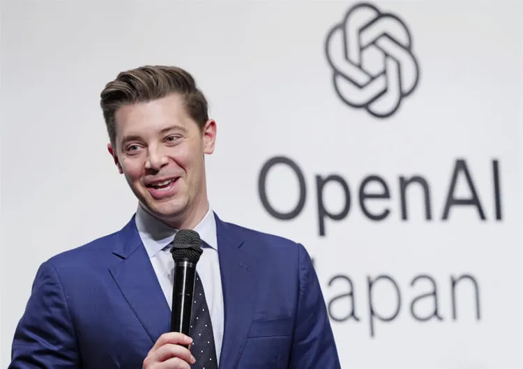 OpenAI營運長萊特凱普。翻攝　共同社　