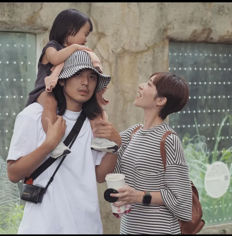 林子熙（右）和歐陽倫育有1女。翻攝林子熙IG