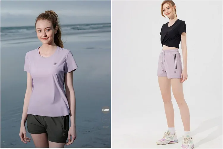 ONE BOY冰感A級冰科技機能雙層防走光女冰鋒短褲，瞬間冰感Ｑ-MAX值0.464，防走光兩件式和反光條設計相當貼心。