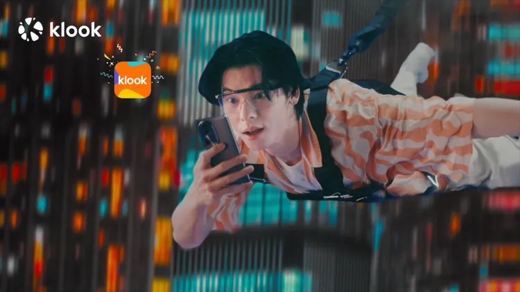 許光漢在廣告中住冰屋、高空彈跳、攀岩樣樣來。Klook提供