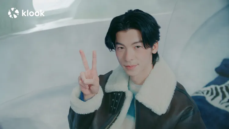 許光漢大玩諧音哏。Klook提供