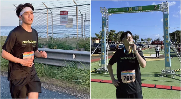 徐謀俊馬拉松跑步照。徐謀俊提供