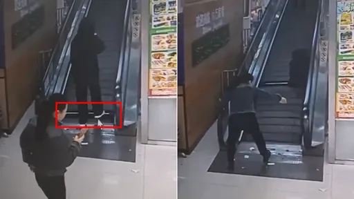 離譜影片|超市「電扶梯有坑」捲吞女客 她大面積皮肉分離