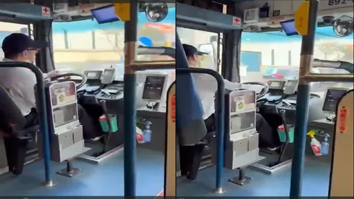 公車司機開直路左右搖晃「像開碰碰車」 民眾怒:抓桿子抓到瘀青