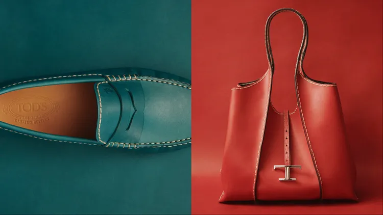 限量Gommino豆豆鞋與T Timeles皮革手袋以全新配色呈現。品牌提供