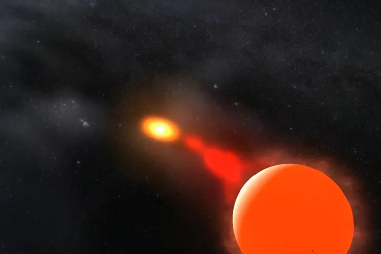 北冕座T星「再發新星」示意圖。（圖／台北市立天文館提供）