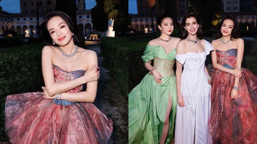 舒淇羅馬跑寶格麗趴慘遭「無視」 公主樣比美安海瑟薇、劉亦菲