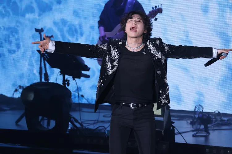 大聲開蜜嗓，演唱多首歌曲。彭欣偉攝