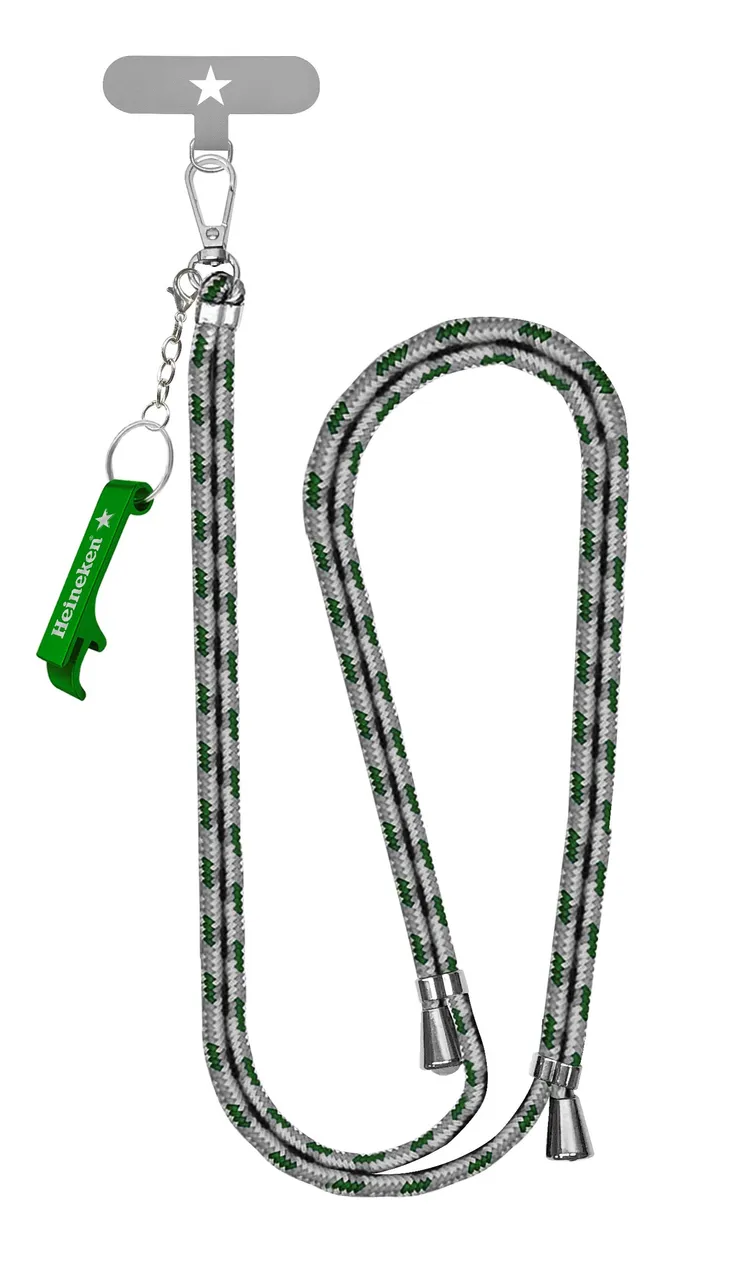 活動期間於指定通路購買海尼根啤酒8入組即可獲得「海尼根手機掛繩」(開瓶器)。業者提供