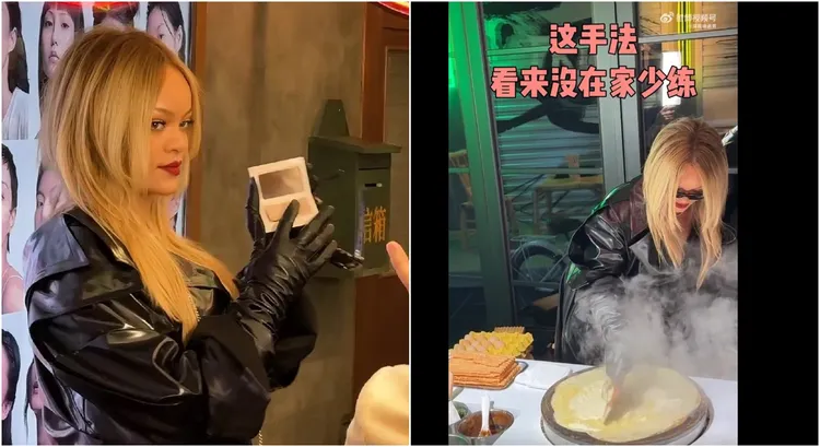 證實煎餅果子是真的蕾哈娜做的。翻攝自深夜徐老師微博