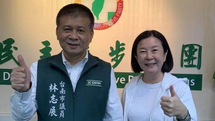 邱莉莉、林志展當選台南市正副議長。資料照片