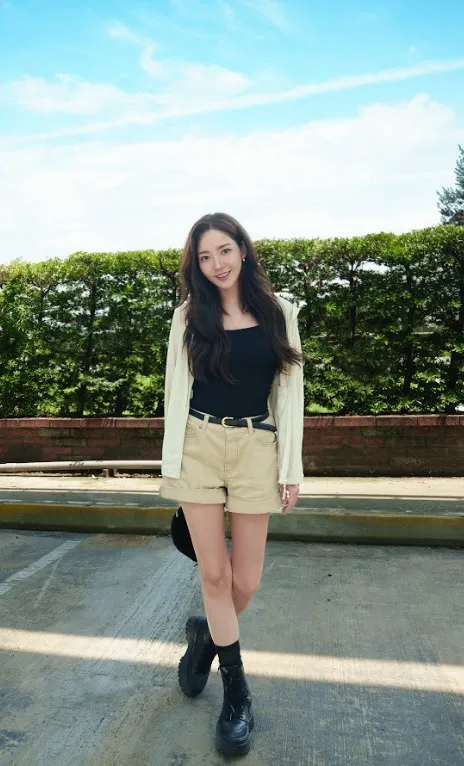 朴敏英來台拍攝代言廣告。ONE BOY提供