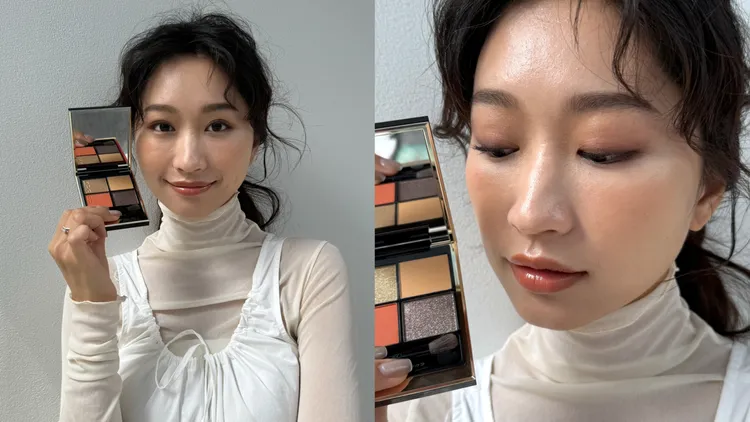 Model示範晶采盈緻眼彩盤#139。張家玲攝