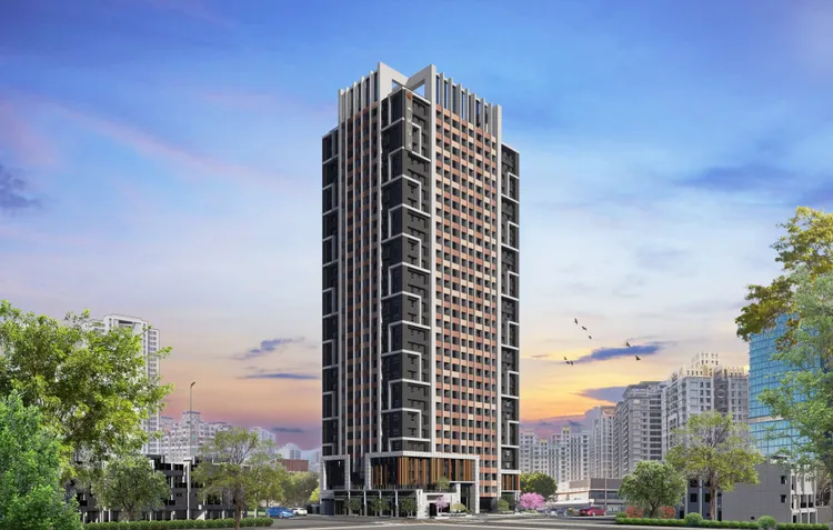 建案規劃地上29樓超高樓，建築必須結構外審，其安全性更高。 城揚建設集團提供