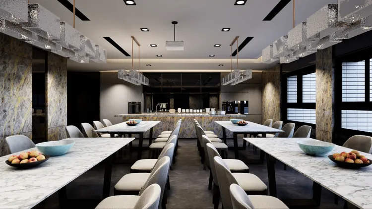 社區休閒設施規劃多元，有交誼廳、宴會廳、KTV室、健身房、多功能教室、運動酒吧等。城揚建設集團提供