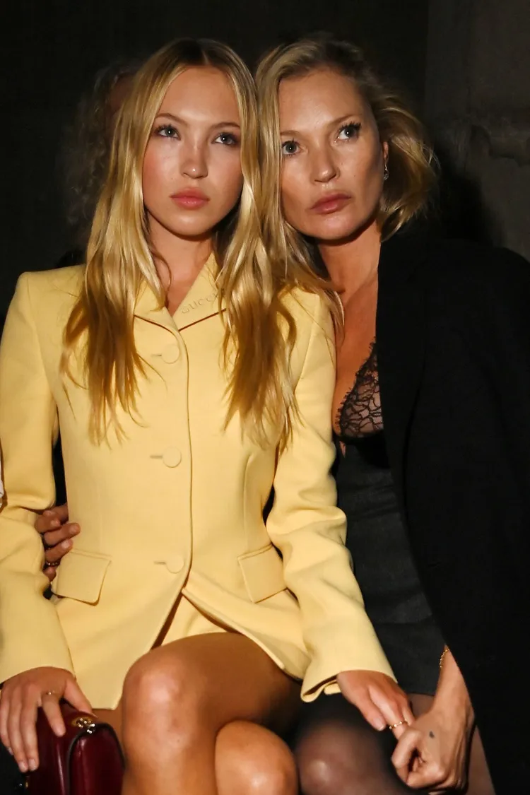 超模凱特摩絲（右）與女兒Lila Moss。品牌提供