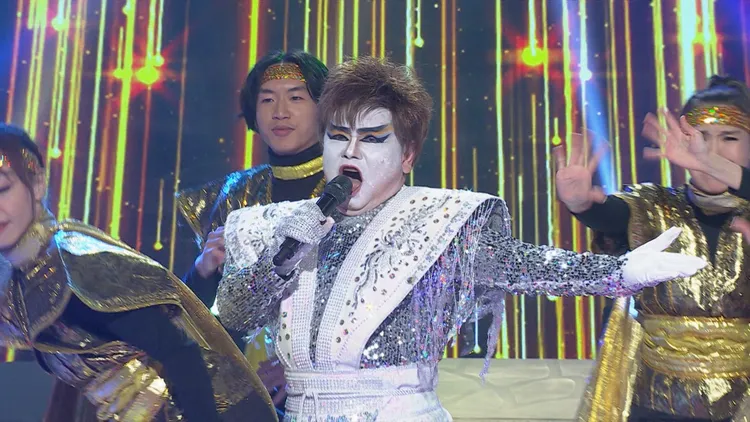 演員林久登仿冒陽帆被說是臉塗白的白冰冰。民視提供