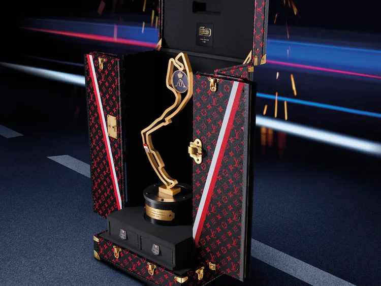 LV為摩納哥大獎賽打造裝載冠軍獎杯的硬箱。品牌提供
