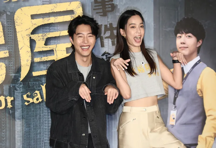 蔡凡熙（左）劇中是陳庭妮的「凶宅犬」。彭欣偉攝