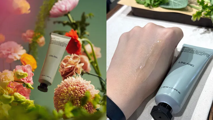 LINLANG大馬士革玫瑰保濕面膜，50ml／1080元。左圖品牌提供、右圖張家玲攝