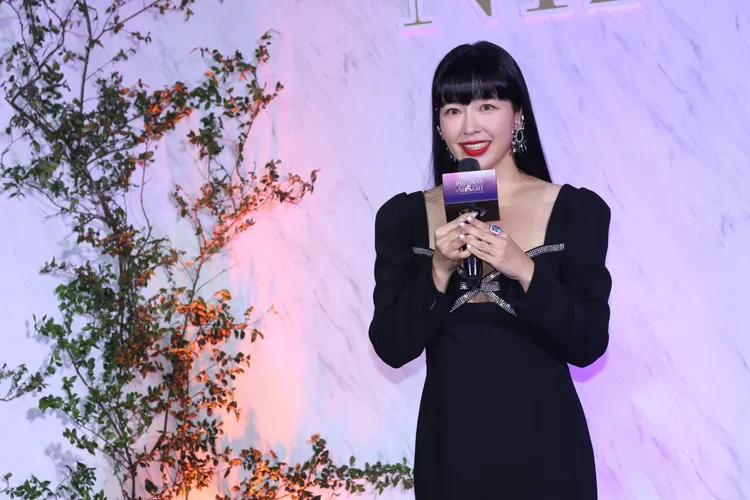 廖曉喬睽違許久出席活動。彭欣偉攝