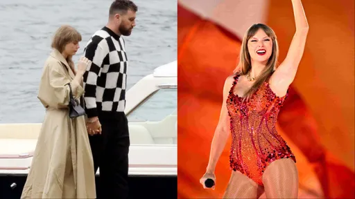 泰勒絲湖邊與男友牽緊緊放閃 工作、放假都不忘穿愛牌