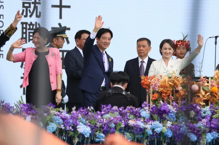 賴清德與蕭美琴。彭欣偉攝