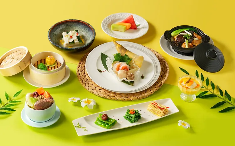 弈夢紅樓新粵菜料理，以「不時不食」的理念規劃出四季的養生套餐。業者提供