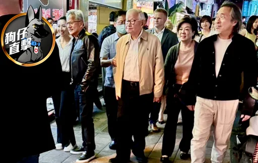 狗仔直击|「AI教父」黄仁勋会科技大佬!林百里、张忠谋当地陪逛宁夏夜市吃宵夜