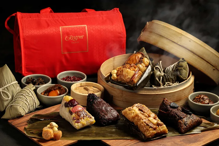 台北晶華冠軍粽香禮盒。業者提供