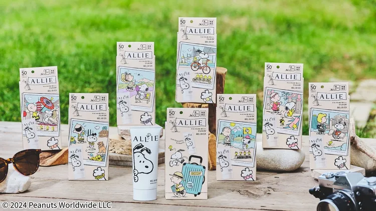 品牌熱銷NO. 1的最強開架防曬「ALLIE持采UV高效防曬水凝乳」質地水潤可身體臉部兩用。業者提供