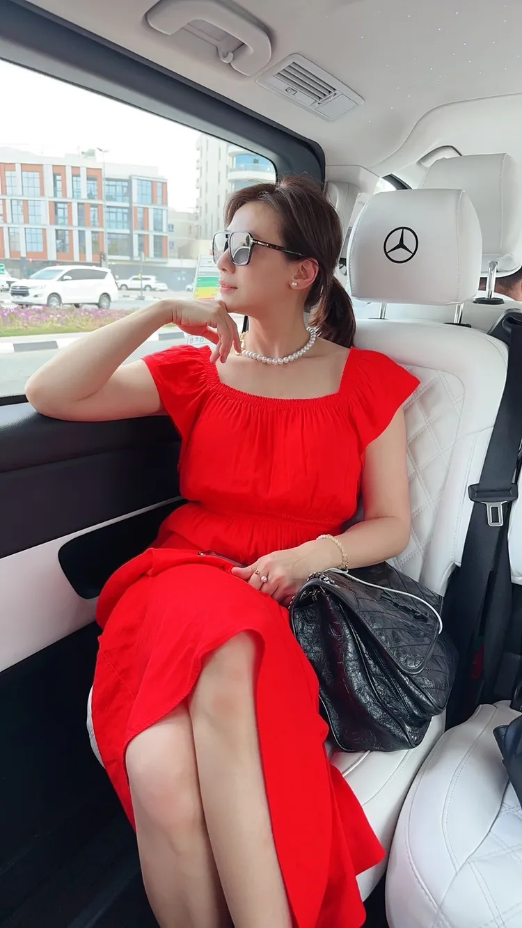 賈靜雯體驗「奢華之旅」。楠軒工作室提供