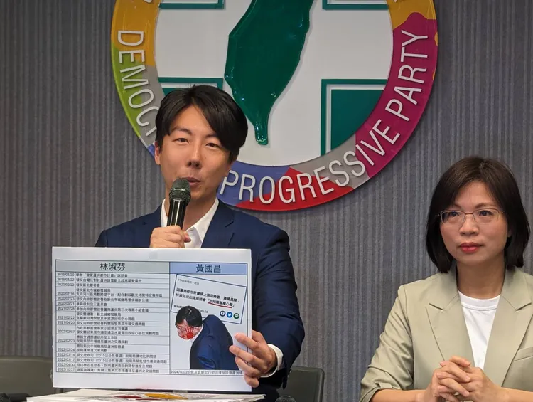 民進黨發言人吳崢邀黃國昌，就蘆洲都市計劃案與三重果菜市場搬遷與林淑芬公開辯論。民進黨提供