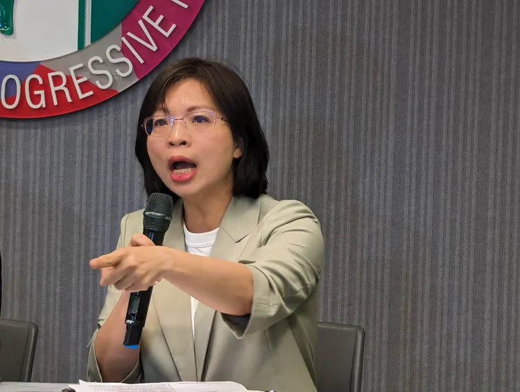 民進黨立委林淑芬嗆黃國昌為虎作倀。民進黨提供