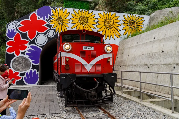 阿里山林鐵7月1日全線通車。縣府提供