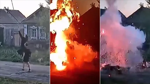 駭人影片|屁孩釣竿瞎戳高壓電 3人全被烈焰炸趴2人嚴重燒傷