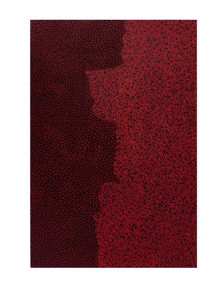 草間彌生罕見的純抽象畫作《無限》，預估可拍出1.66億天價。邦瀚斯提供