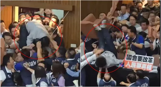 沈伯洋被推「頭著地重摔」 台北大學教授連署譴責:國會暴力不屬免責