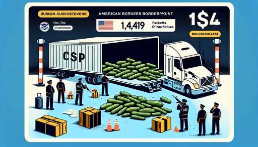 美國加州毒品走私 5.2公噸安非他命藏在新鮮櫛瓜中