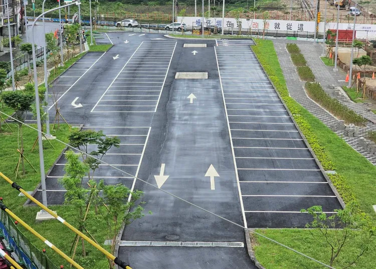 廣停三公共停車場下方，設置廣停三地下滯洪池。地政局提供