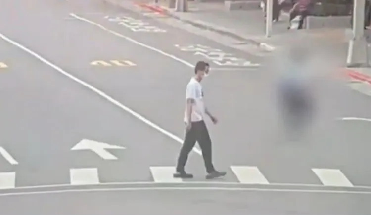 殺人未遂犯簡男從基隆脫逃後到台北。翻攝畫面