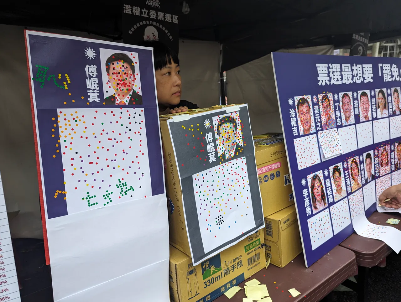 記者直擊國民黨團總召傅崐萁被民眾投票為「最想罷免立委」。蘇柏銓攝