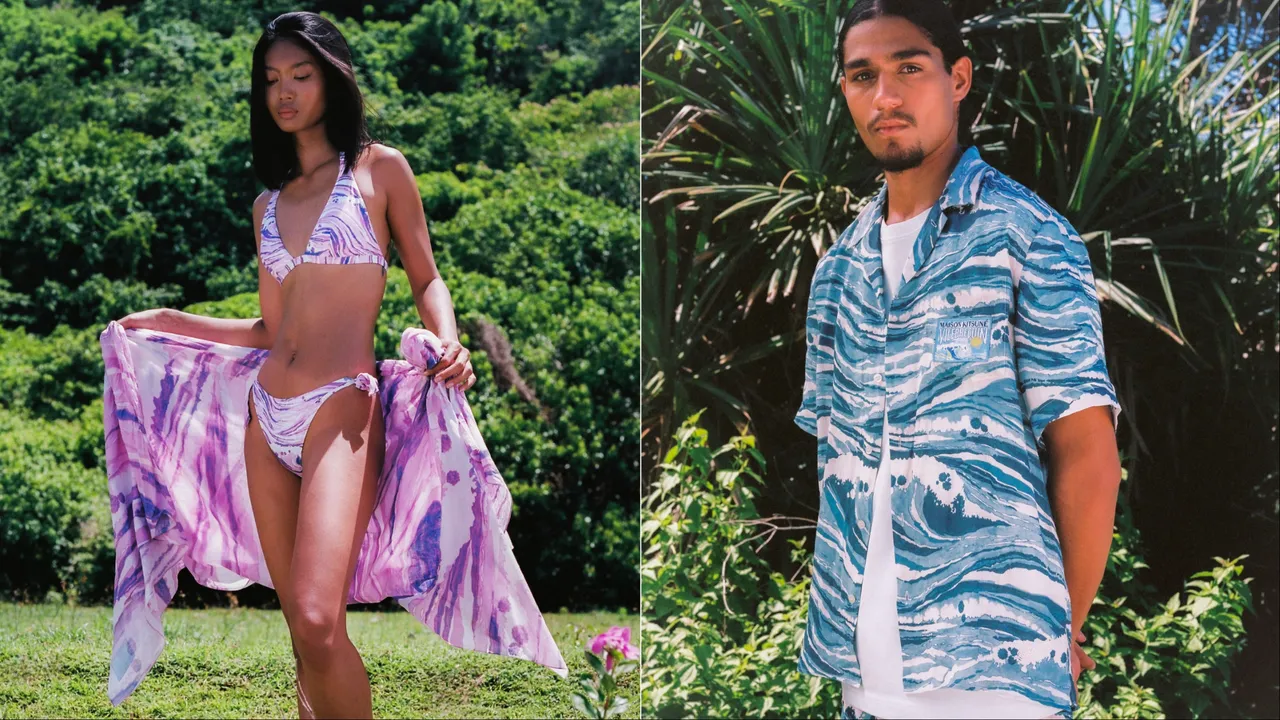 Maison Kitsuné與Vilebrequin推出聯名夏日泳裝系列。品牌提供