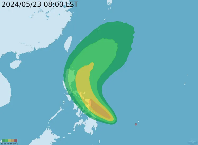 西北太平洋熱帶性低氣壓有望生成首颱「艾維尼」，未來影響曝光。氣象署提供