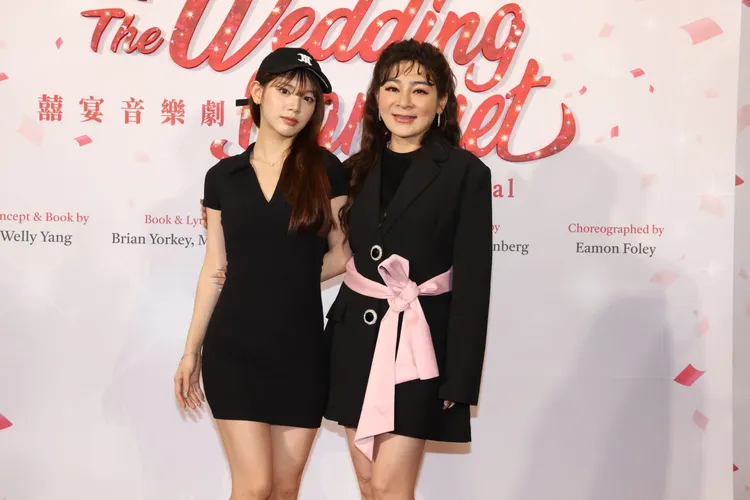 王彩樺帶女兒出席。莊宗達攝