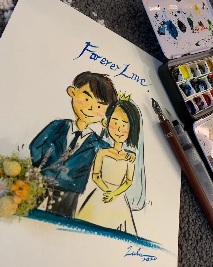 黃子佼和孟耿如曾傳出他給她「1億元換3年不離婚」。翻攝Lulu臉書