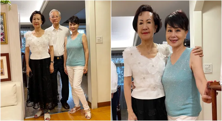 張琍敏2022年返台時，和連戰夫妻聚會。翻攝張琍敏臉書