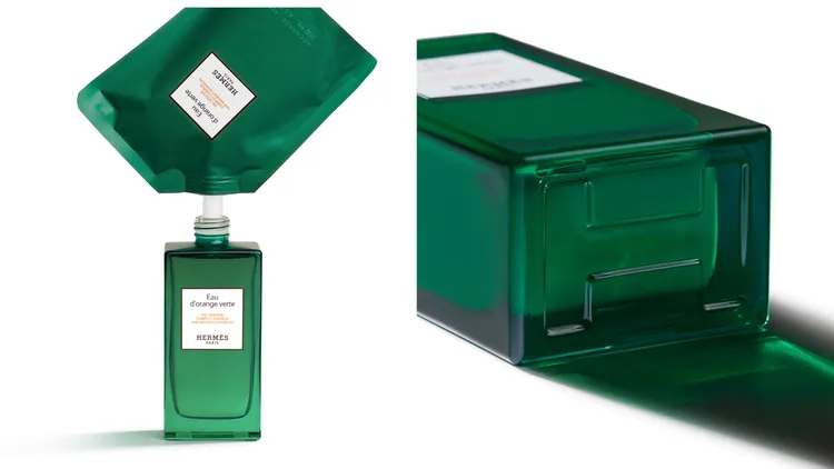 愛馬仕橘綠之泉二合一洗髮沐浴乳200ml／2830元、補充裝200ml／1730元。品牌提供